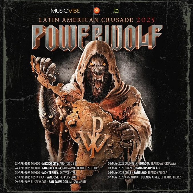 Powerwolf Latin America Crusade 2025
